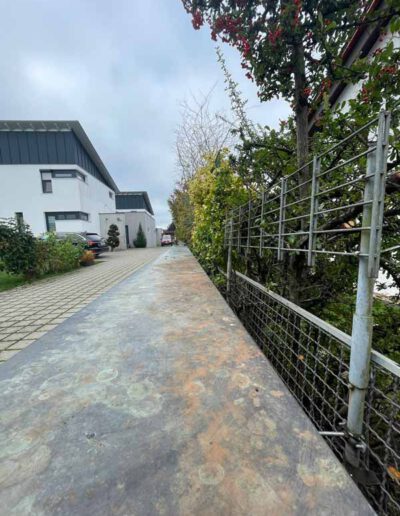 Überwuchs zum Nachbargrundstück entfernt